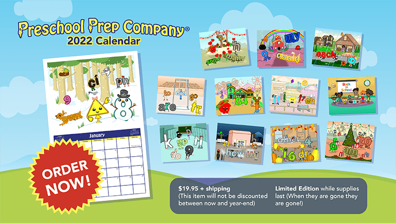 Preschool Prep 2022 Calendar - Available Now!