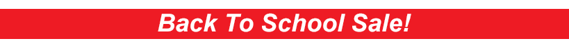 Back to School Sale!