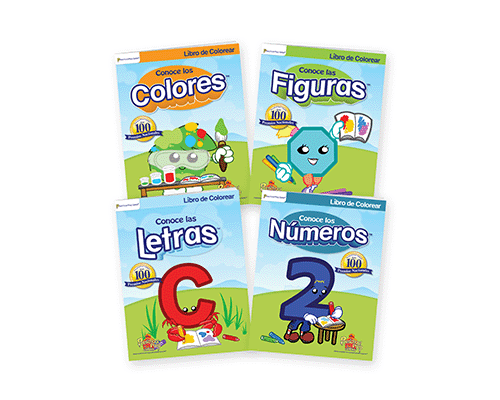 Spanish Basics 4 Pack (Coloring Books)