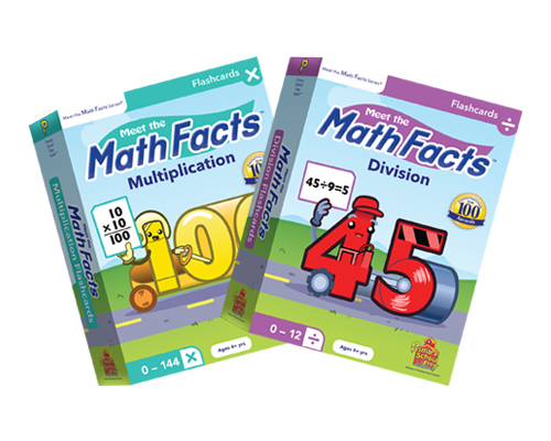 Math Facts Multiplication & Division Flashcards 2 Pack