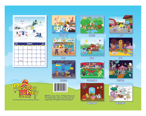 Preschool Prep Company 2021 Calendar